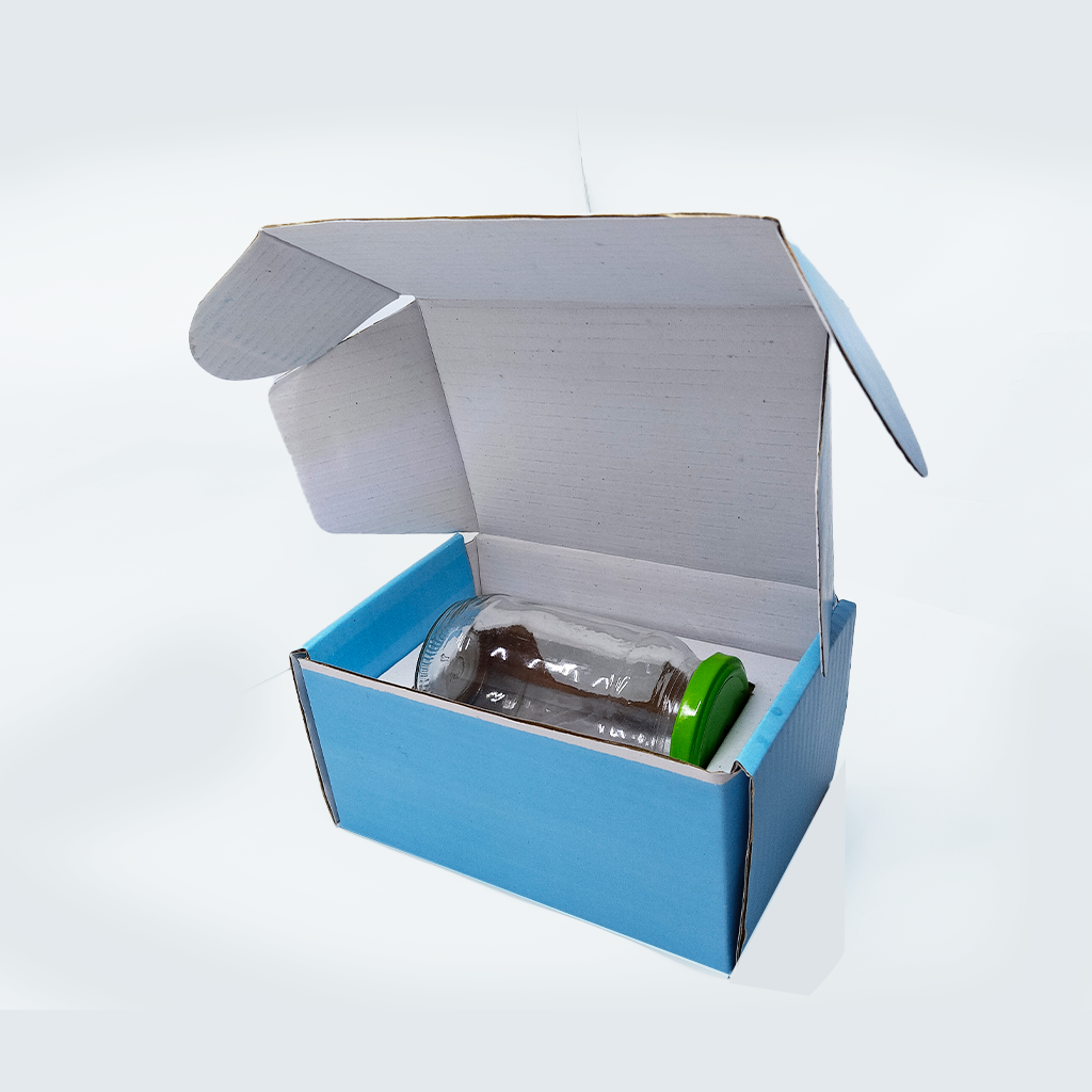 Cardboard Medium Shipping Boxes With Inner Case (Sky 7x4.75x3.5)